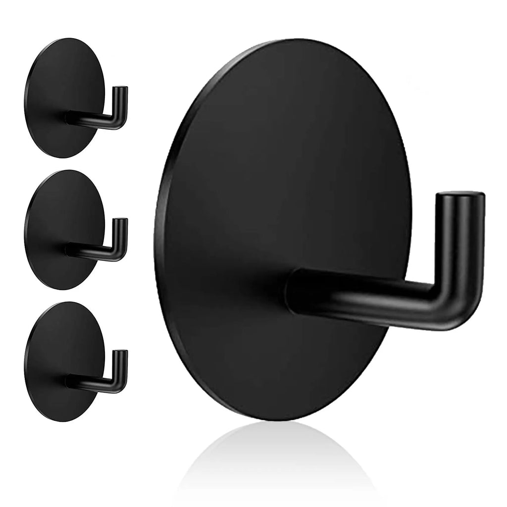 Stainless steel self-adhesive hook for bathroom and kitchen with 3kg capacity