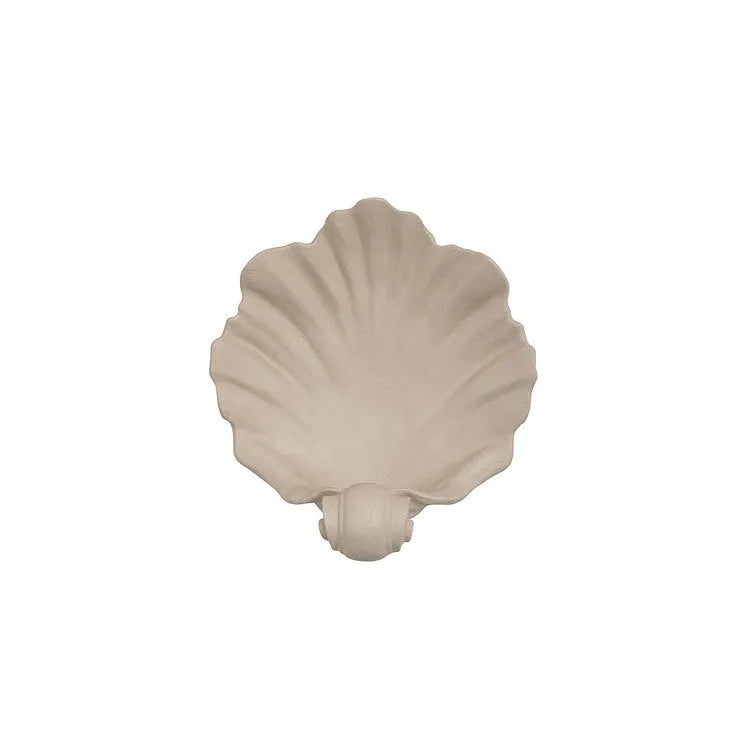 White shell design resin fruit plate ornament for table centrepiece decoration with light luxury styling