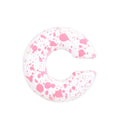 A pair of matte coarse finish round C-shaped clip-on earrings for women, shown in a candy colour.