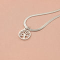 Stainless steel lucky tree necklace with adjustable chain and titanium steel pendant