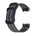 Army Green nylon three-ring buckle replacement strap for Fitbit Charge fitness trackers
