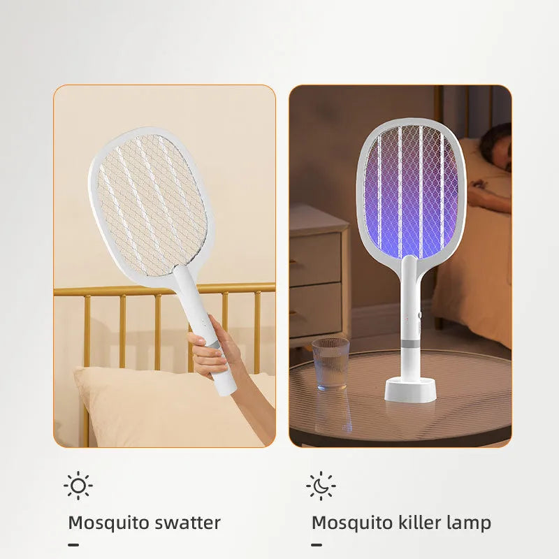 Rechargeable electric mosquito swatter in ABS plastic for 11-20 square metre rooms
