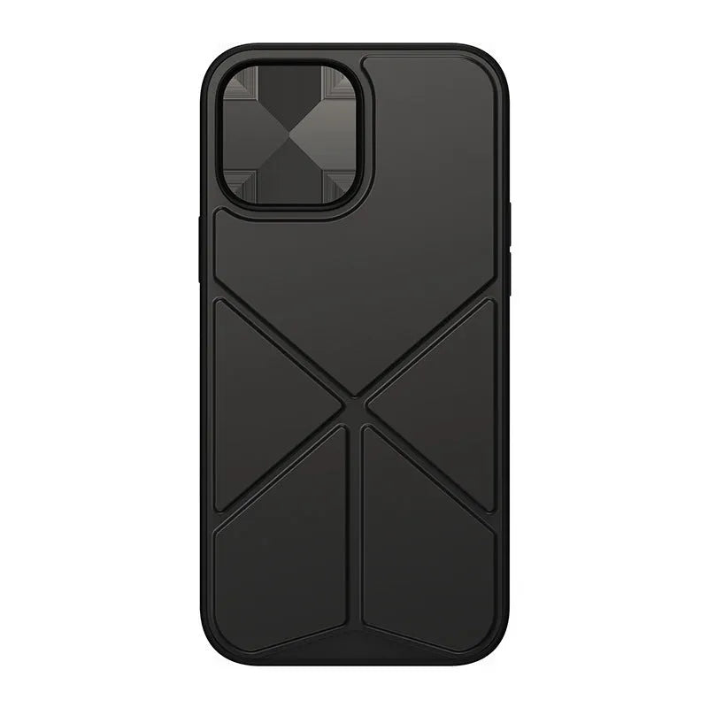 Black and blue TPU Element Stand Case for iPhone 13, 13 Pro, and 13 Pro Max