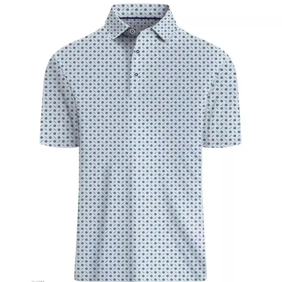Men's 3D printed retro mesh top with zipper decorations in Japanese style
