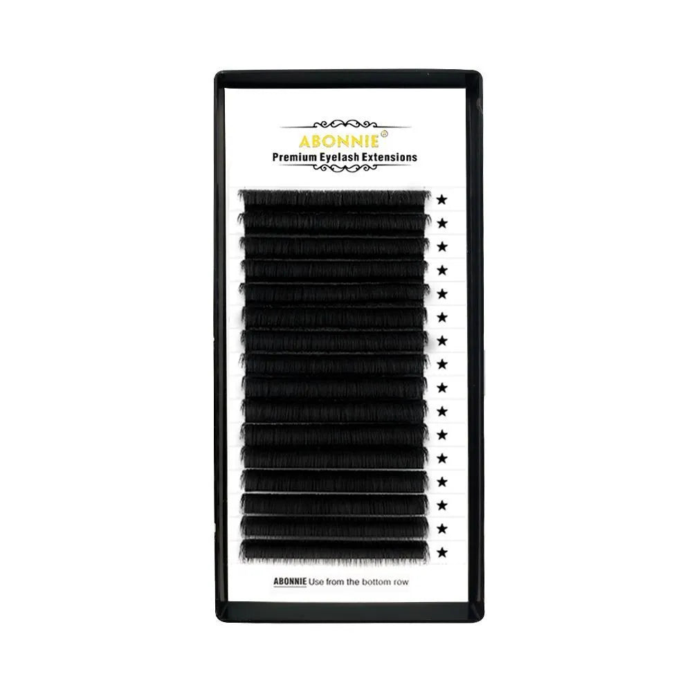 Dense 16-row false eyelashes made from mink hair in a matte round wool style on a clear strip.