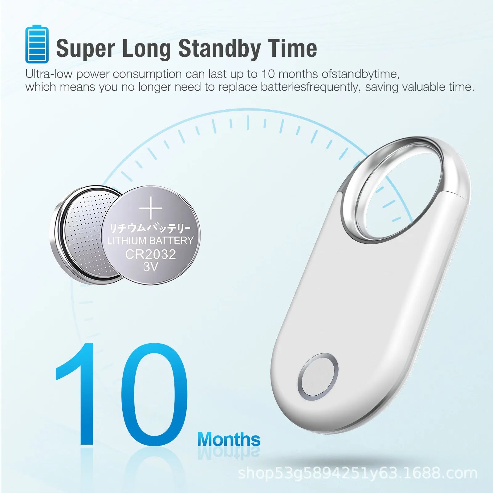 Black and white GPS anti-lost tracking device with USB charging port