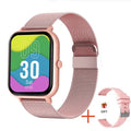 ZL54C smart watch showing AMOLED display with health monitoring metrics and Milan steel strap