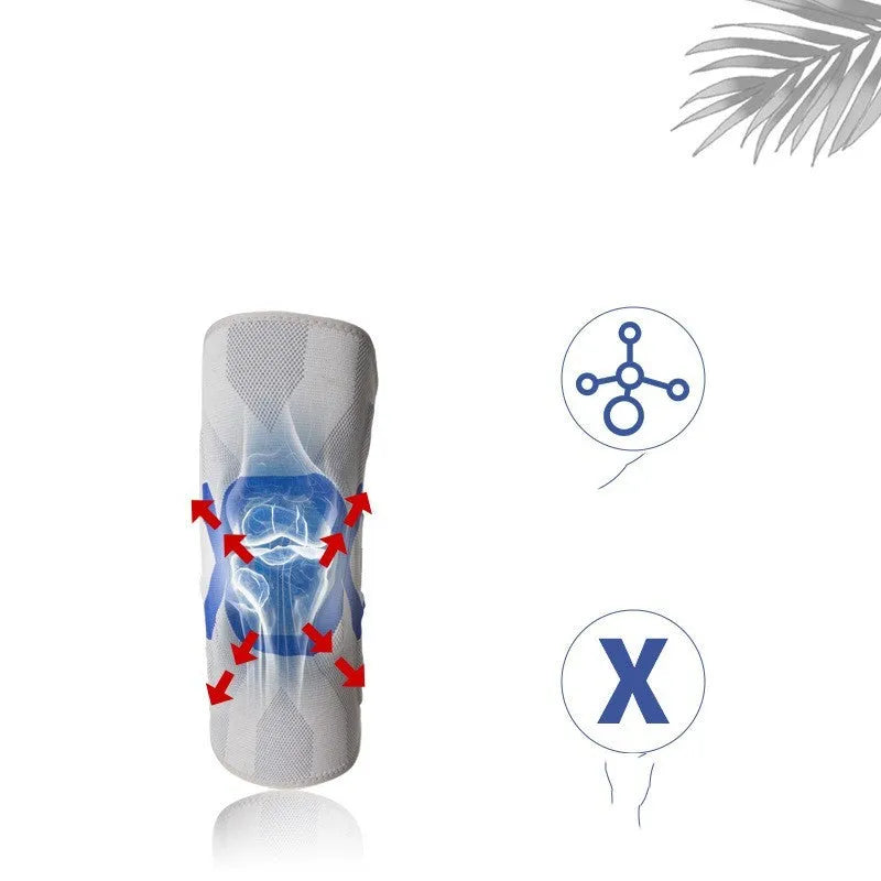 Men's silicone knee pads for running and cycling available in multiple colours and sizes