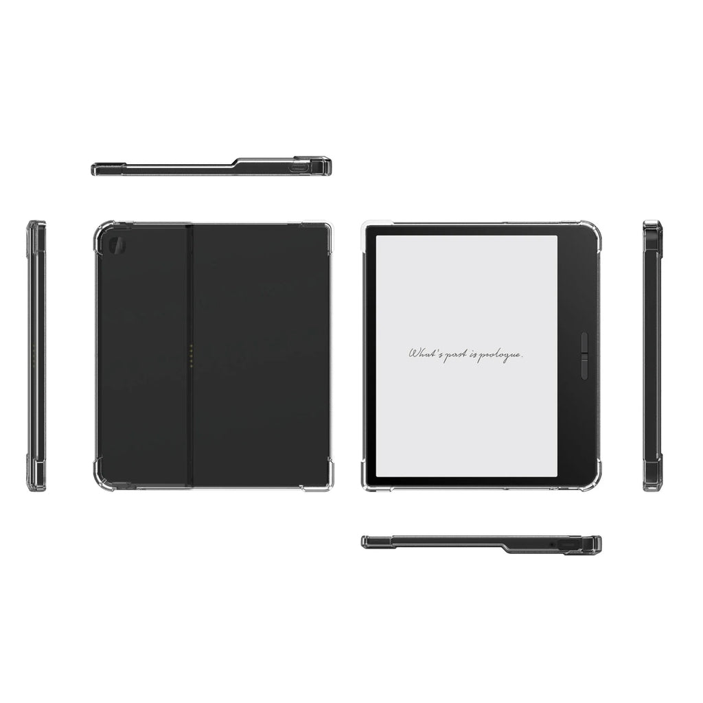 Transparent airbag protective phone case for Xiaomi devices showing shockproof TPU construction