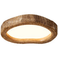Round wood grain finish ceiling lamp with new Chinese style design