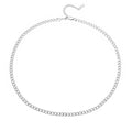 Gold electroplated titanium steel necklace with letter pendant on matching chain