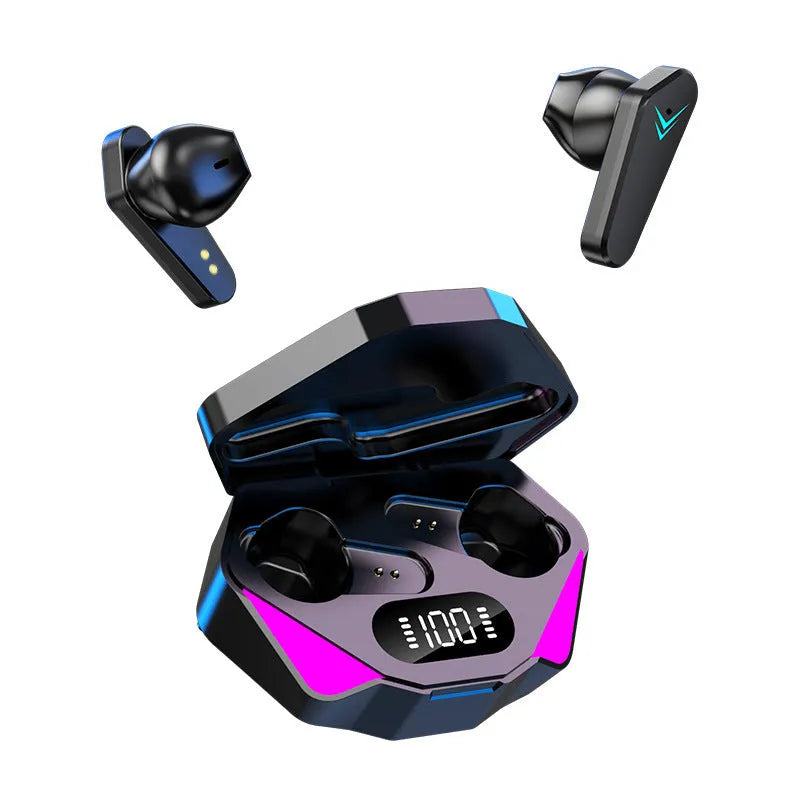 X15 wireless in-ear gaming headset in multiple colours with charging case