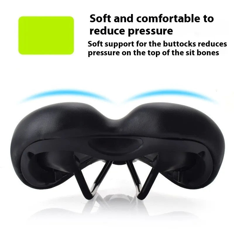 Bicycle seat cushion with hollow design measuring 270mm by 180mm in 3147 colour