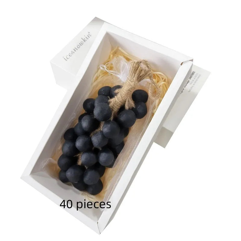 Handmade grape cleansing soap bar, 120g net content, in green grape, black grape, litchi and purple grape variants