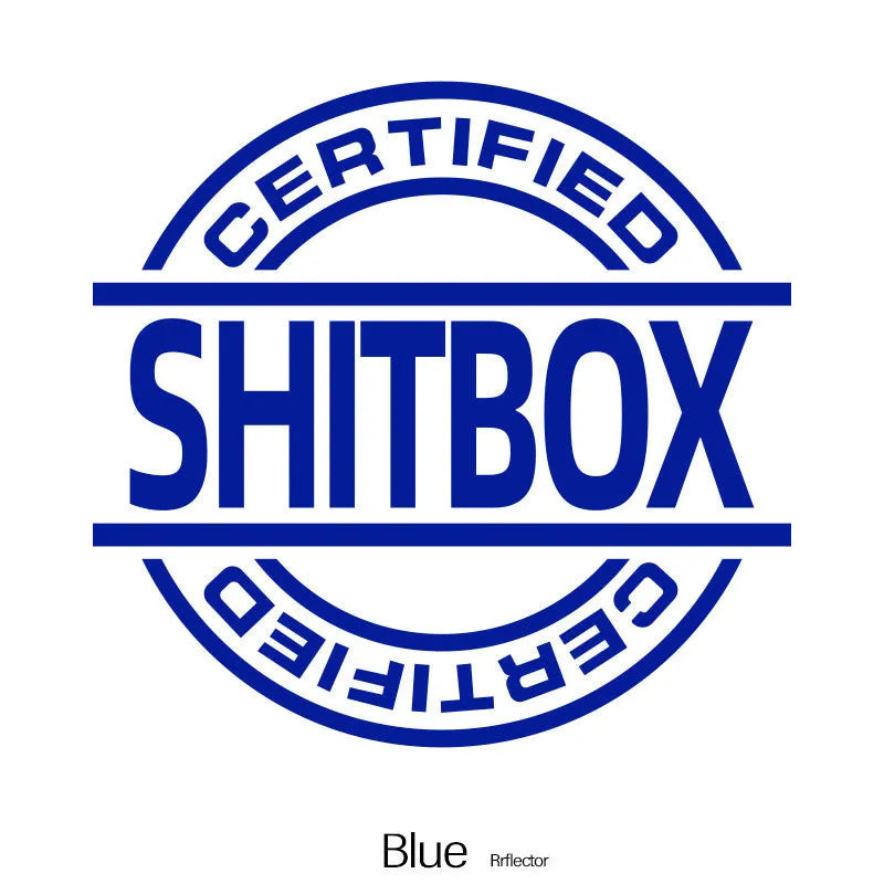 13x12cm creative vinyl car body sticker shown in multiple colour options on a vehicle door
