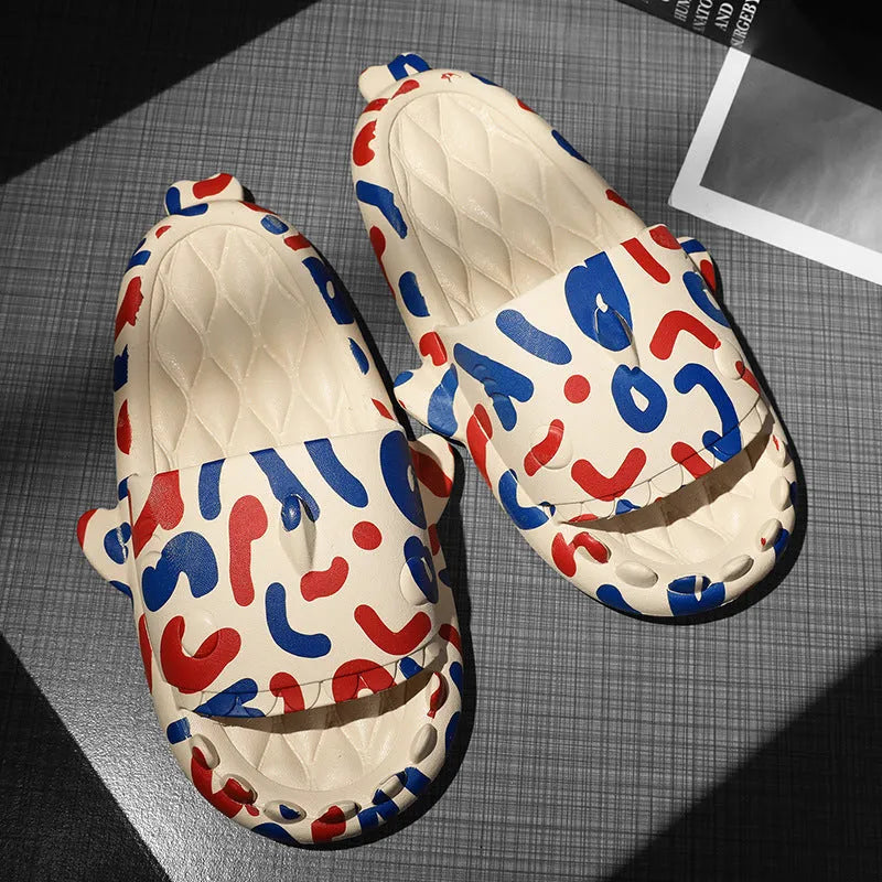 Couple shark design open toe EVA slippers available in multiple colours and sizes 36-45
