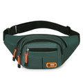 Waterproof slanted chest bag in black, blue, grey or green colour with large capacity for outdoor activities