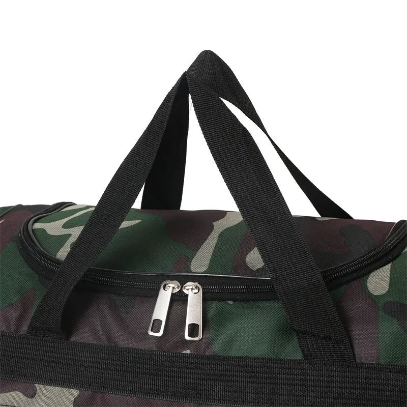 Camouflage waterproof luggage bag with below 20 litre capacity and polyester lining