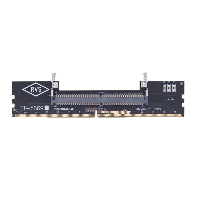 DDR4 laptop to desktop memory adapter card that converts SODIMM modules for desktop motherboard DIMM slots
