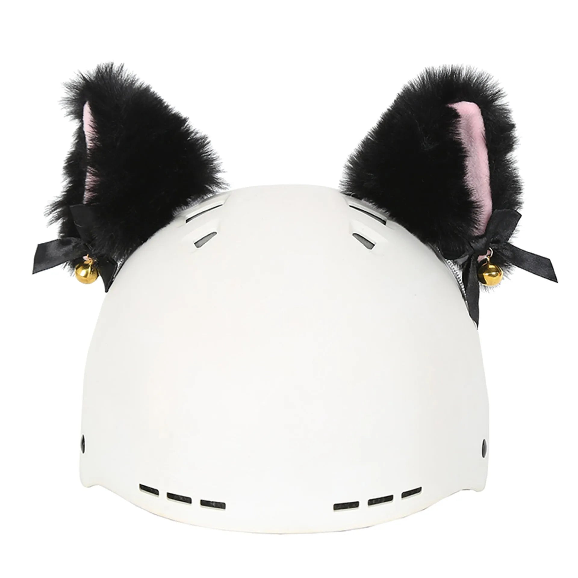 Plush fabric cartoon character helmet cover and matching hat cover set for costumes.