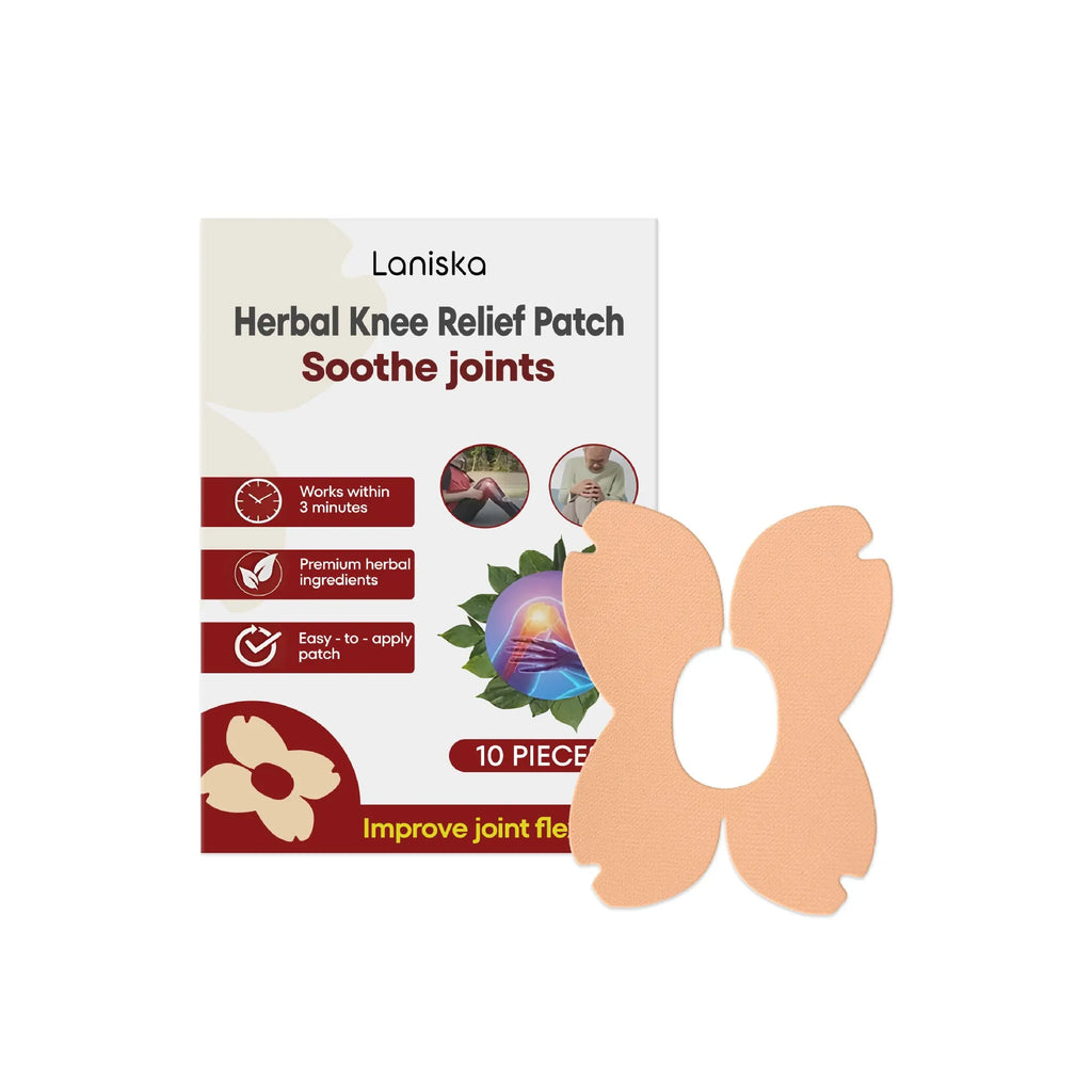Box of LANISKA herbal joint nursing adhesive bandages, ten pieces with moxa leaf and menthol