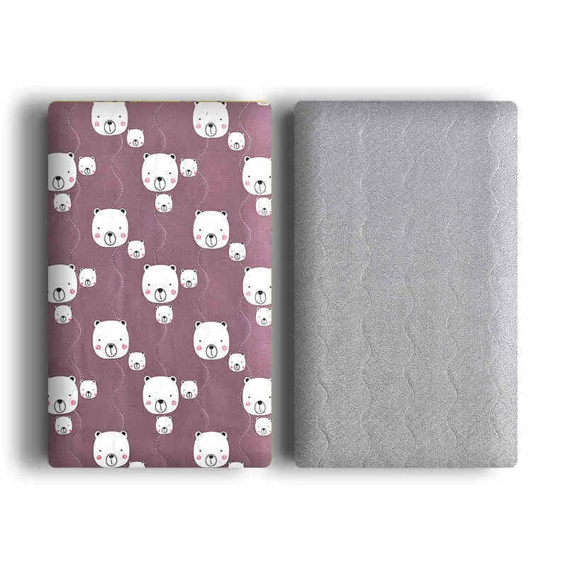 Double-sided cotton wool pet blanket with cartoon dinosaur print lying flat