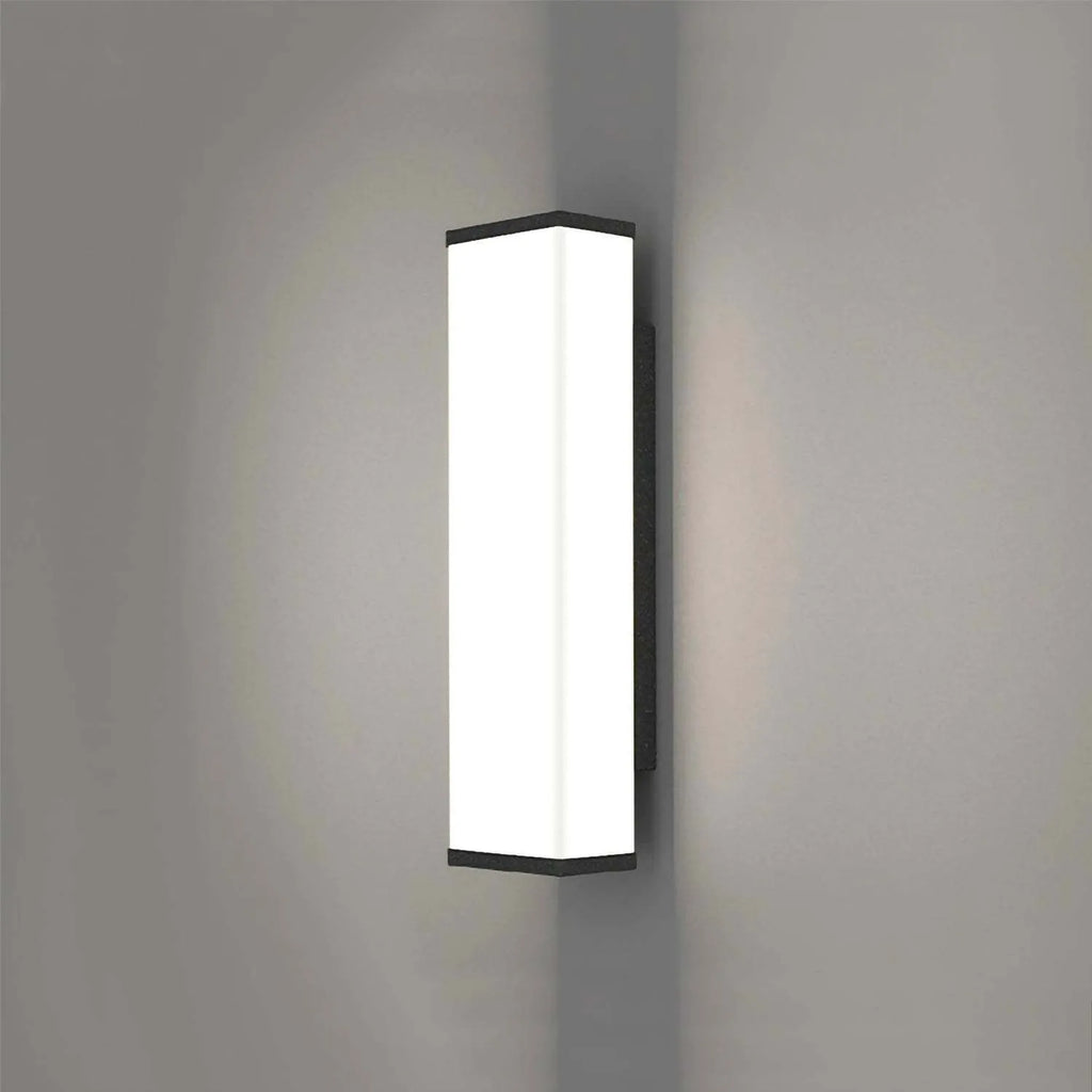 60cm tall stainless steel outdoor wall light with IP65 waterproof rating for courtyard and park illumination
