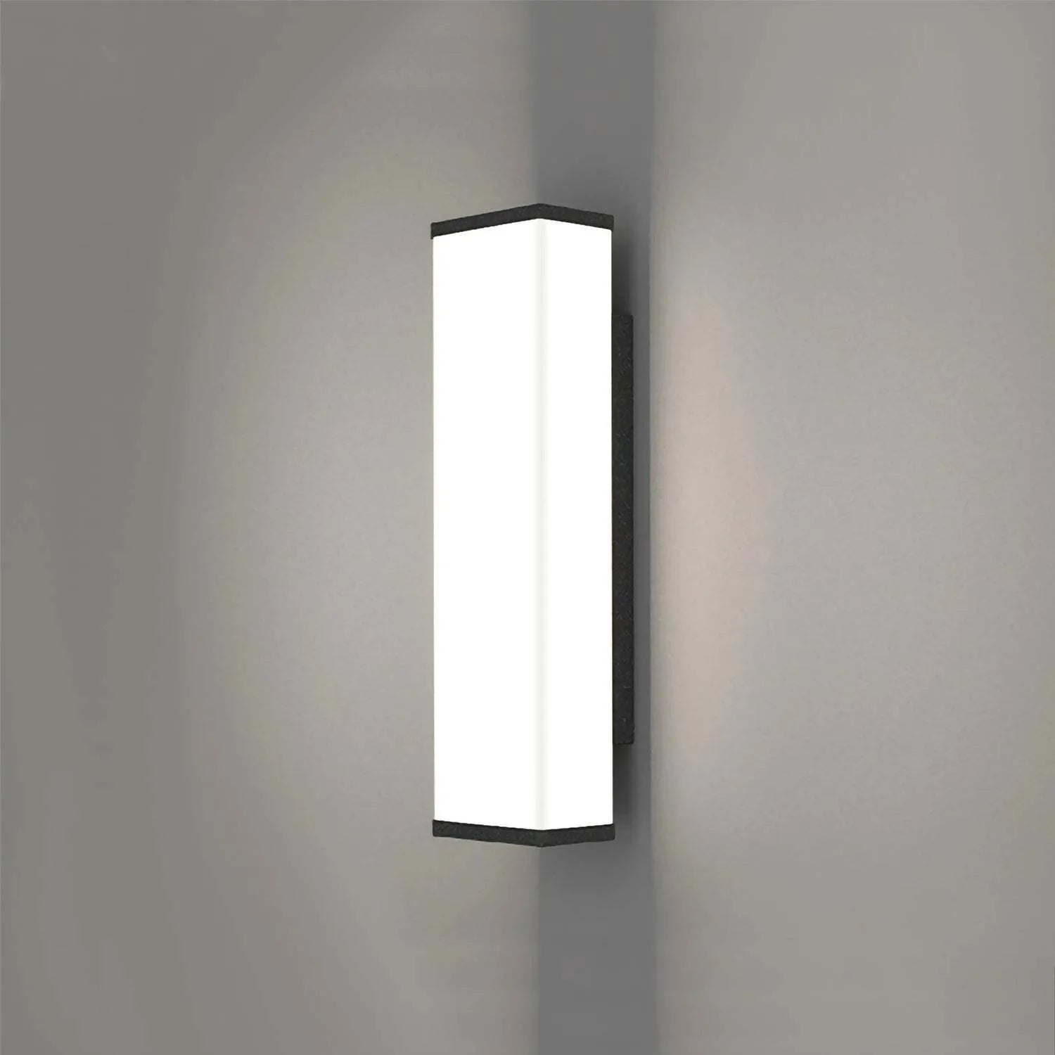 60cm tall stainless steel outdoor wall light with IP65 waterproof rating for courtyard and park illumination