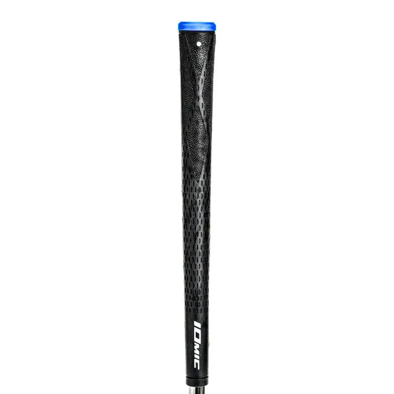 TPE material golf club grip in various colour options including pink, red, blue, white, and black.