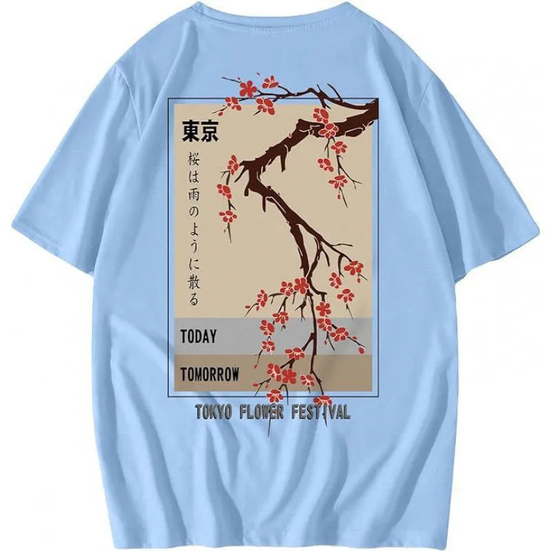 Men's digitally printed short-sleeved sports T-shirt in polyester flat mop cloth, showing graphic pattern detail