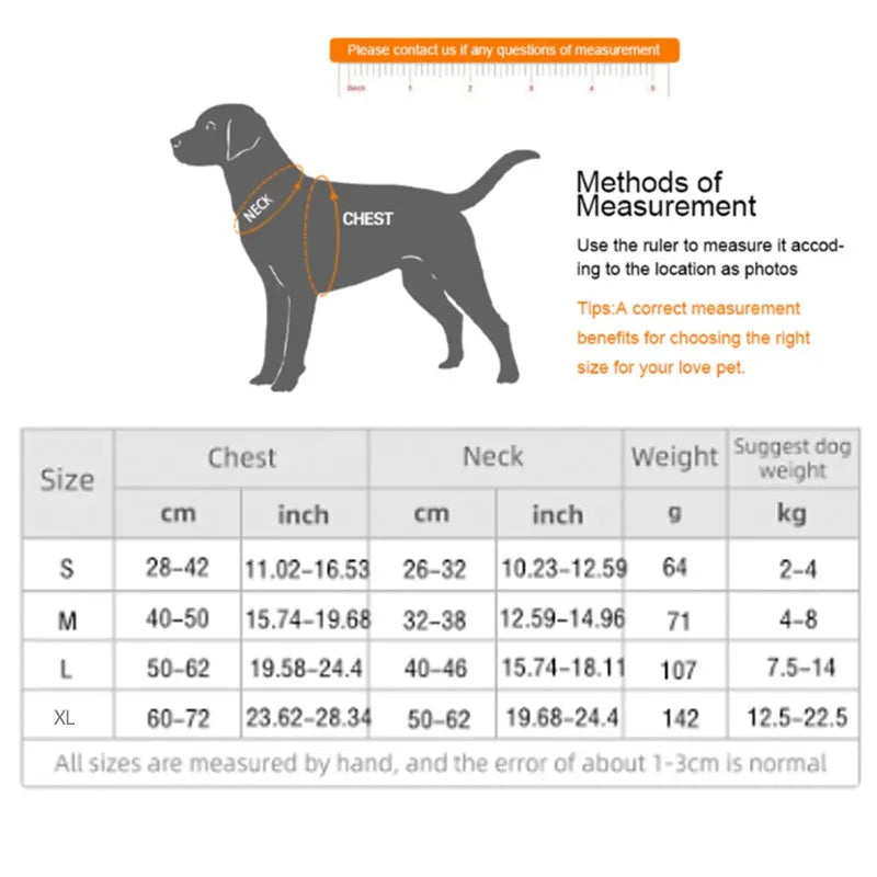 Adjustable dog harness with reflective mesh in multiple colours, showing metal ring and leash attachment