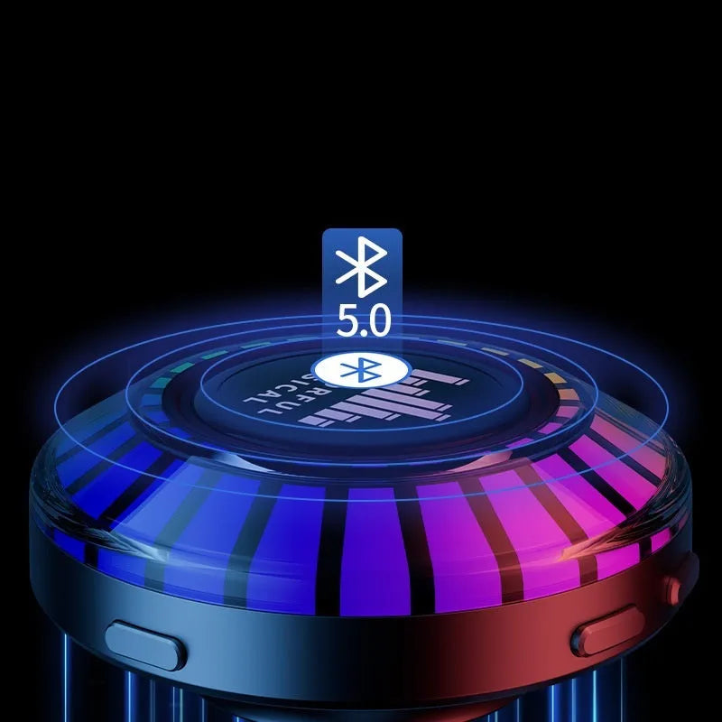 Voice control Bluetooth ambience lamp with polar light effects and compact 3.1cm design