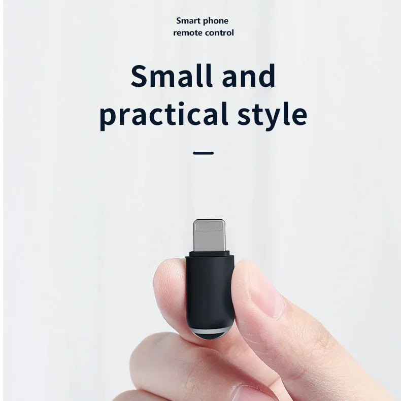 Black capsule infrared remote control emitter with smartphone interface options