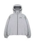 Men's loose fit hooded sunscreen jacket in British style polyester fabric, black colour option