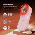 Smart red light massage comb in black or pink colour, compact handheld design