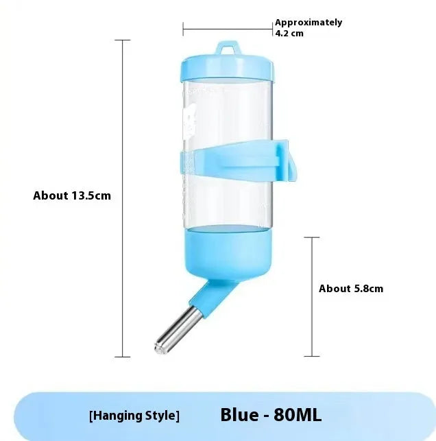 Ball kettle pet water feeder in selected colour with leak-proof design for cage or home use
