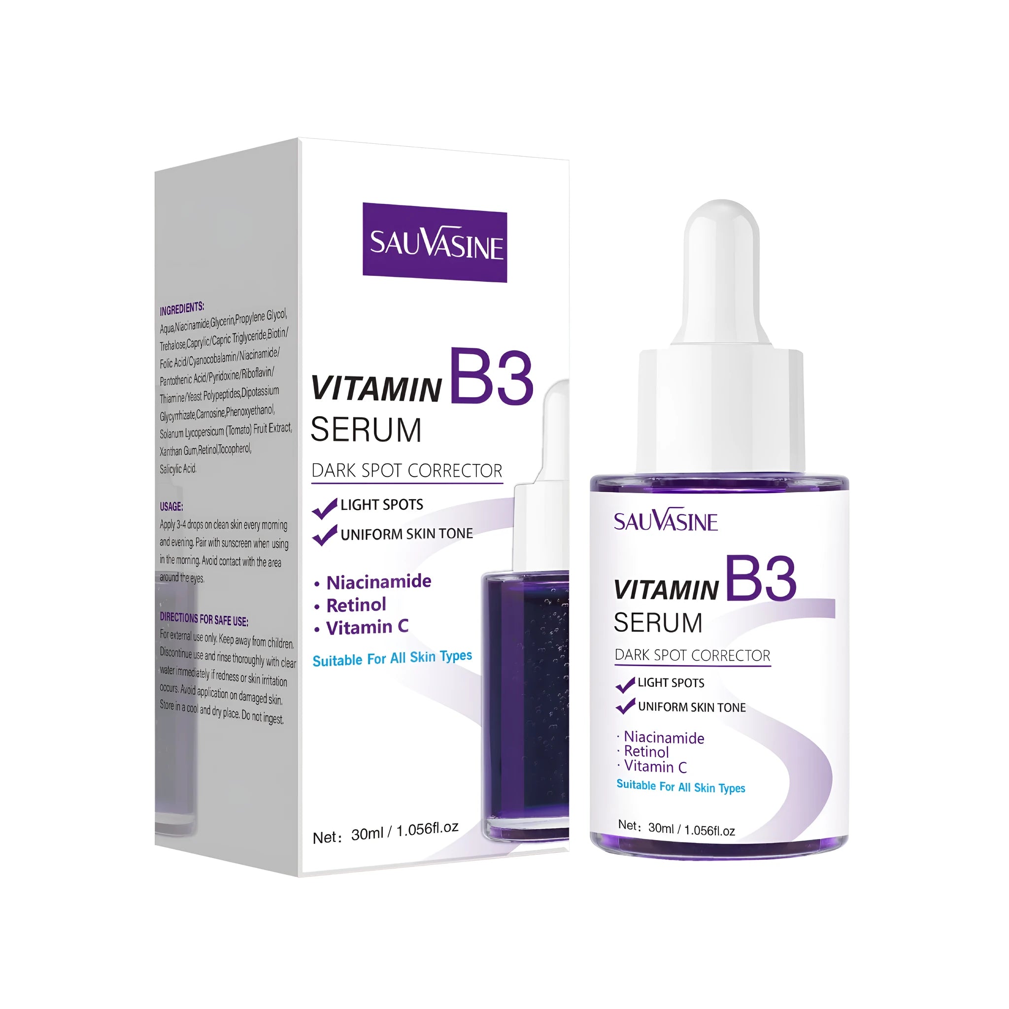 30ml bottle of Vitamin B3 Nourishing Moisturising Firming Facial Essence