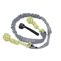 Cotton thread dog tug of war rope toy in black, grey, or red colour options