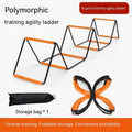 Butterfly ladder agility training equipment with jump grid functionality in plastic construction