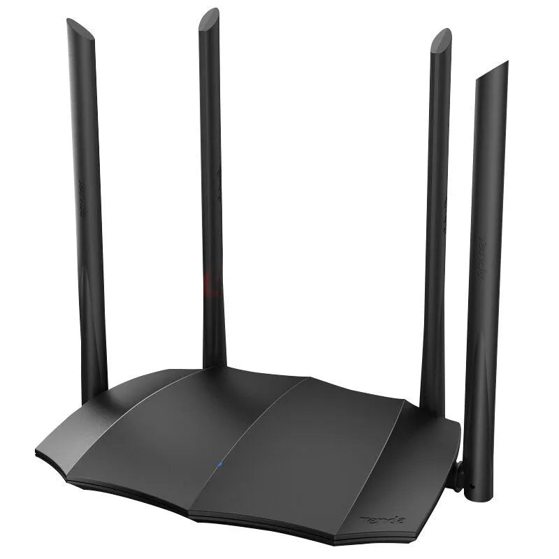 AC8 dual-band wireless router with gigabit ports measuring 365mm wide
