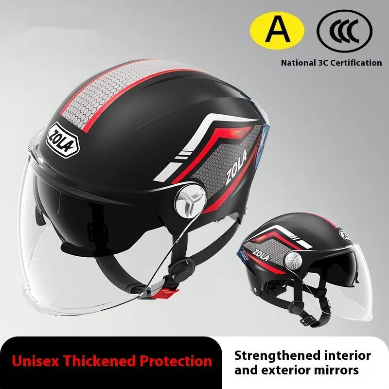Children's 3C certified ABS motorcycle helmet in double mirror finish colours