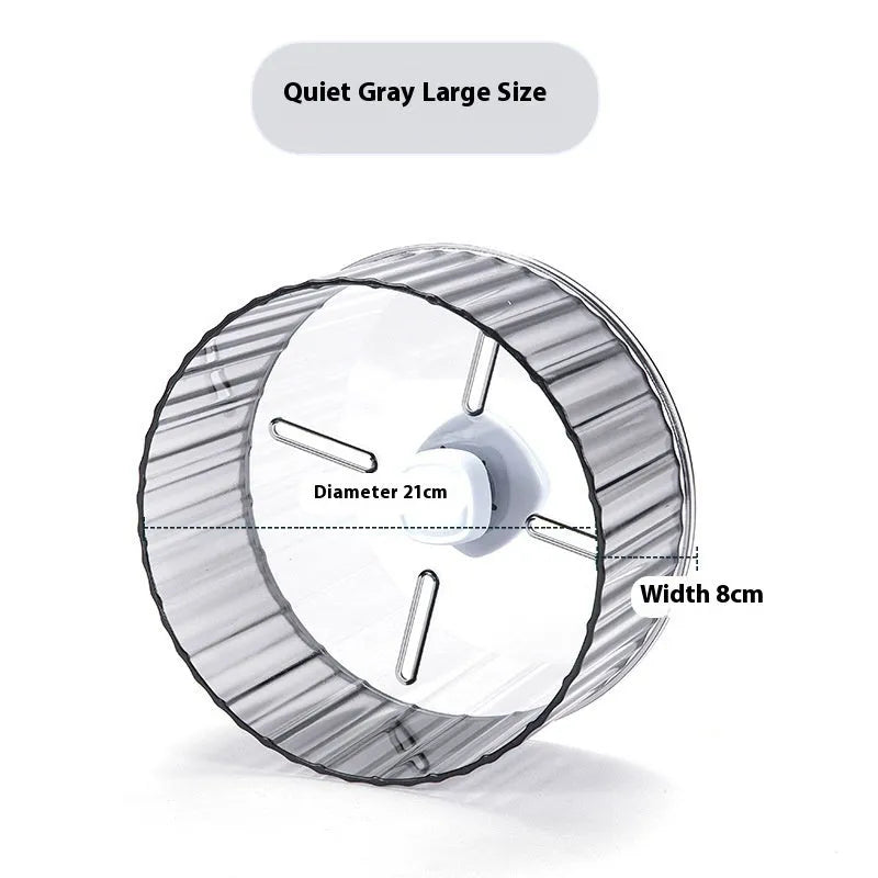 Plastic bird wheel treadmill running toy for parrots in transparent colour