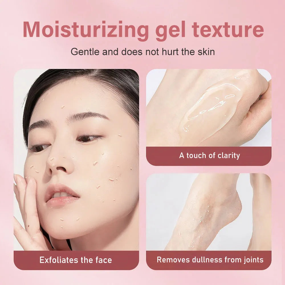 Moisturising facial exfoliating gel scrub 132g container suitable for all skin types