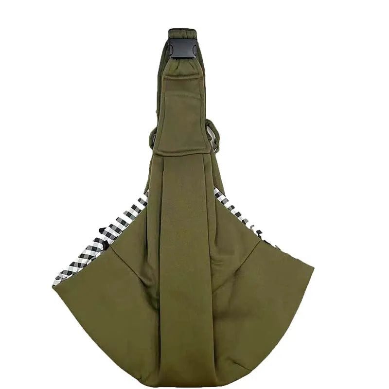 Soft polyester dog carrier bag with adjustable shoulder strap for pets under 7.5kg