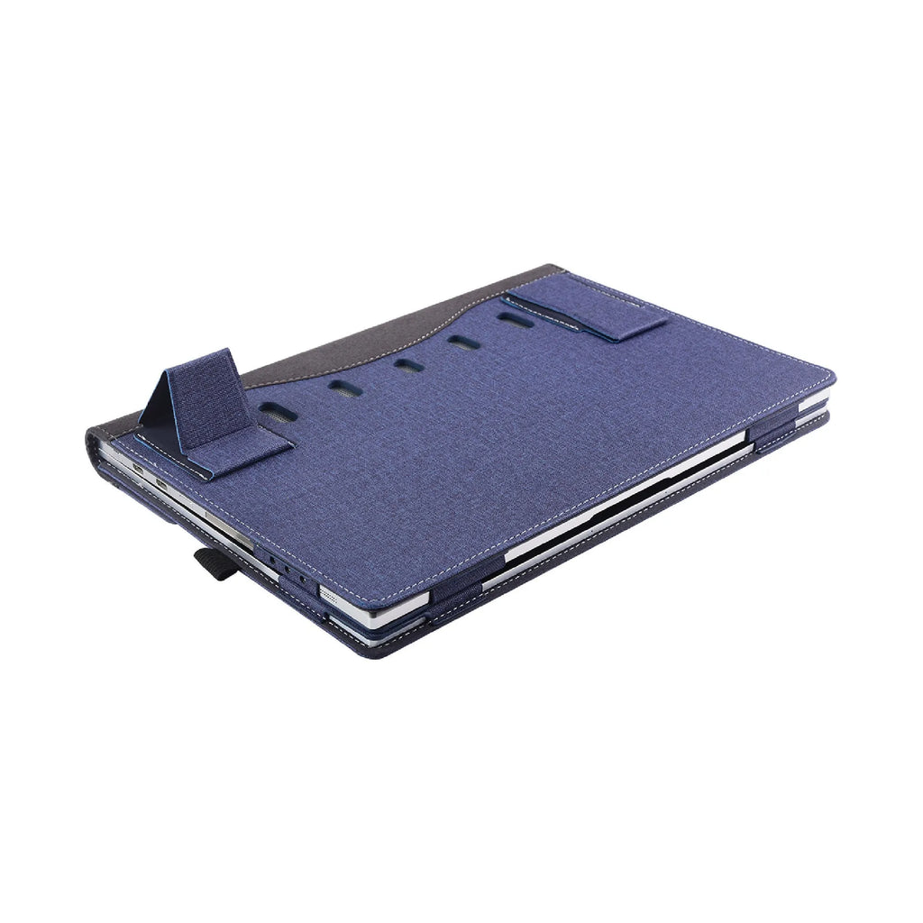 Black imitation leather protective sleeve for Microsoft Laptop6 with creative Chinese design and bracket style