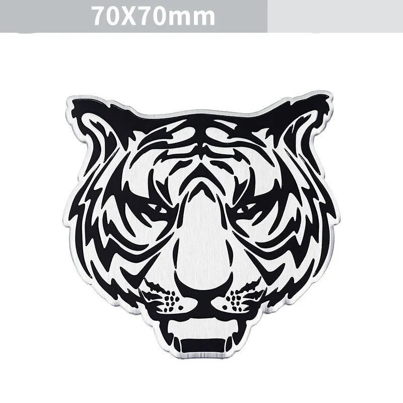 Aluminium car body sticker with animal motif designs for vehicle appearance modification