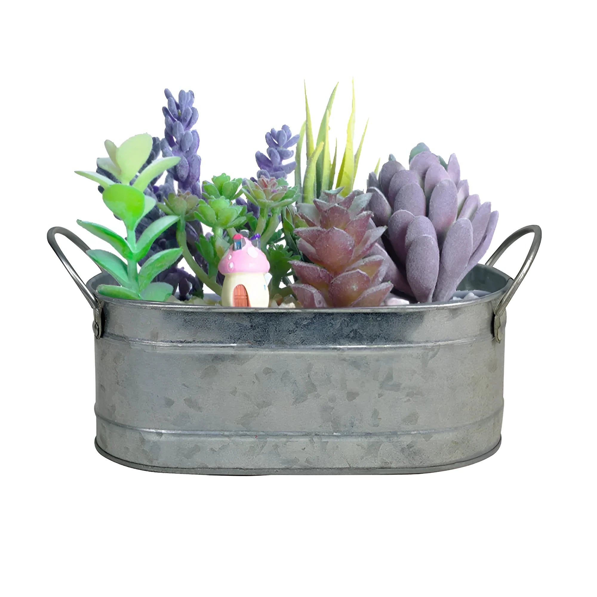 10cm square matte black iron desktop flowerpot for succulents.
