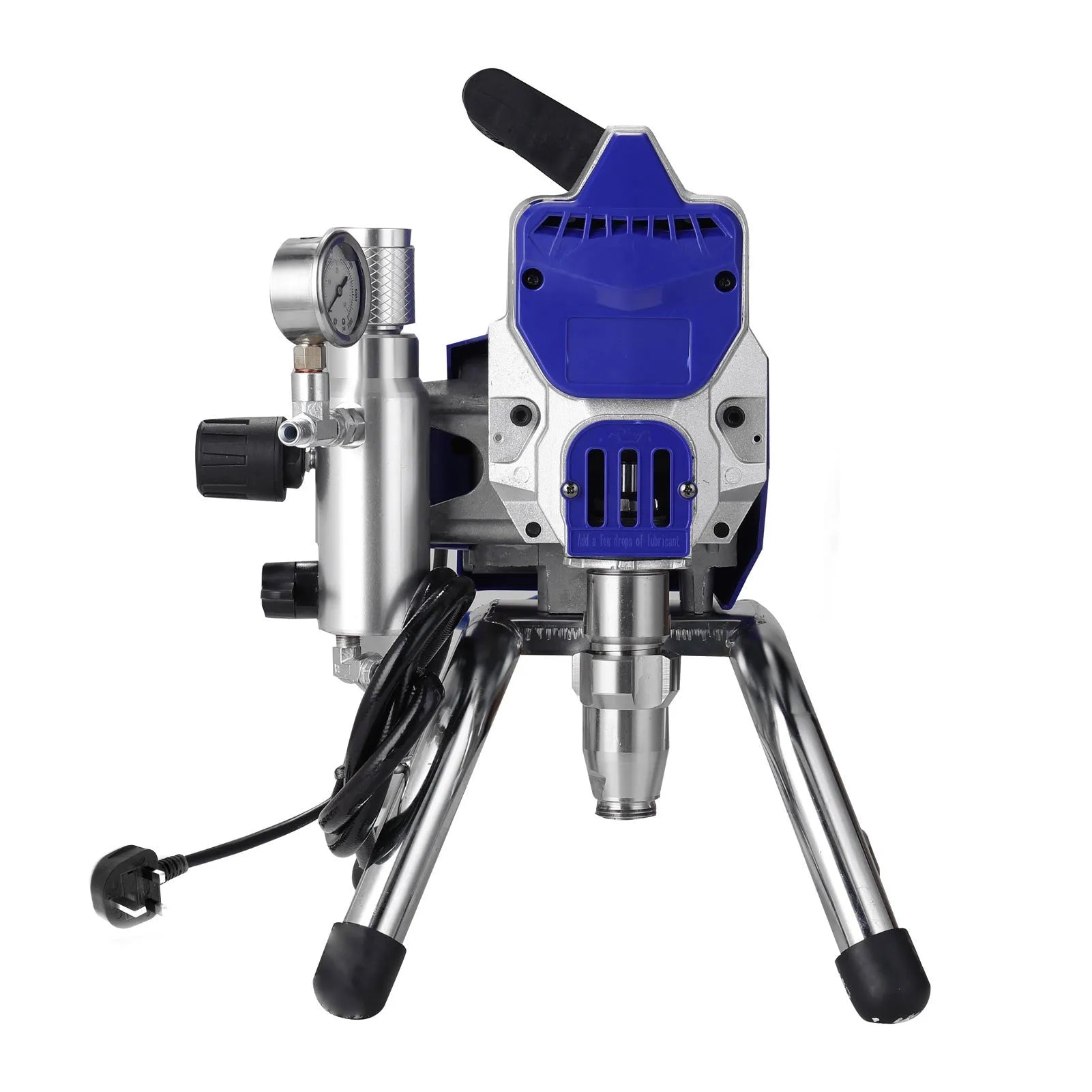 3901 high-pressure airless spraying machine with 10 metre hose and complete accessory set for fireproof paint application