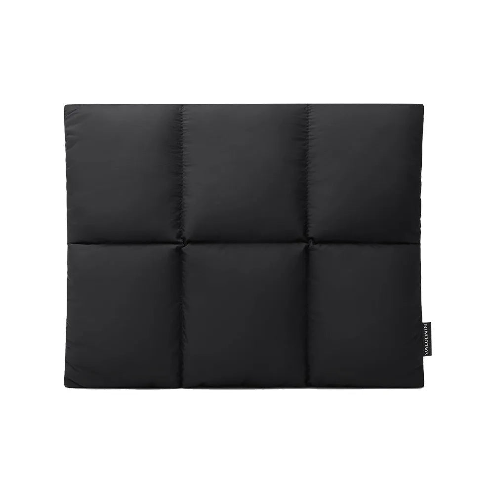 Soft fluffy laptop sleeve in black or khaki for 13 to 15.6 inch laptops with European retro style