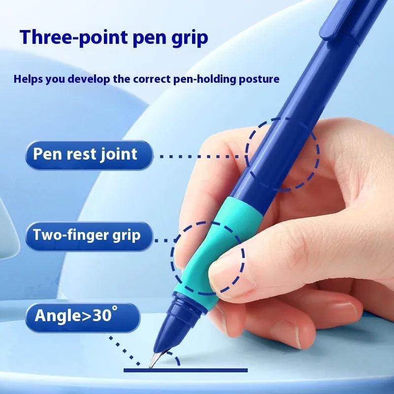 Boxed student posture correction pen in blue, green渐变, purple, and orange colour options